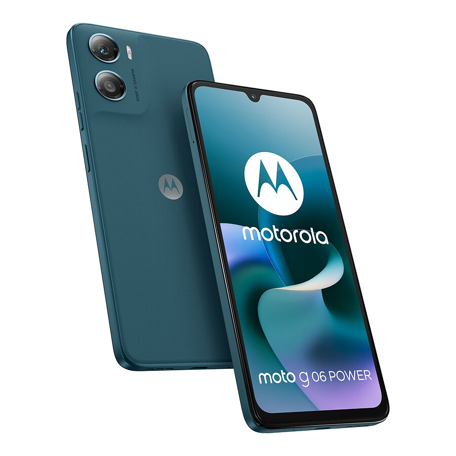 Smartphone Motorola Moto G06 Power Bleu - 256 Go - 8 Go
