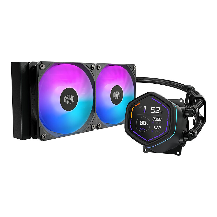 Watercooling AIO Cooler Master MasterLiquid Core Nex Digital 240 - Noir