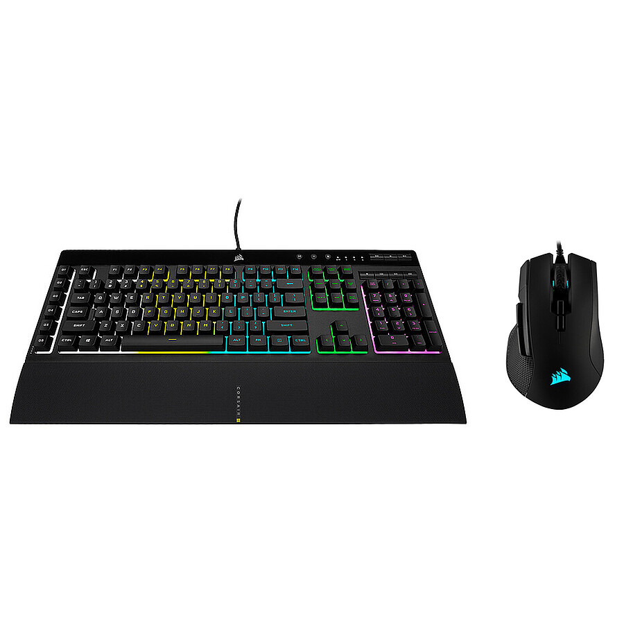 Clavier PC Corsair Gaming K55 RGB PRO + Corsair Ironclaw RGB