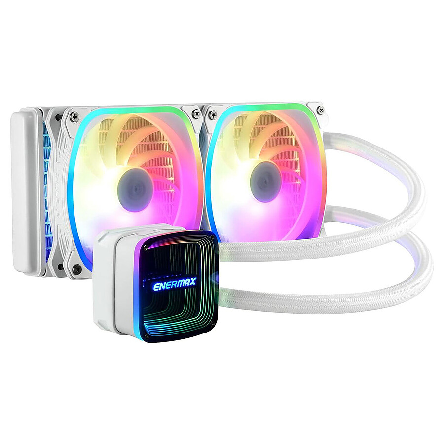 Watercooling AIO Enermax AquaFusion ADV 240 ARGB - Blanc