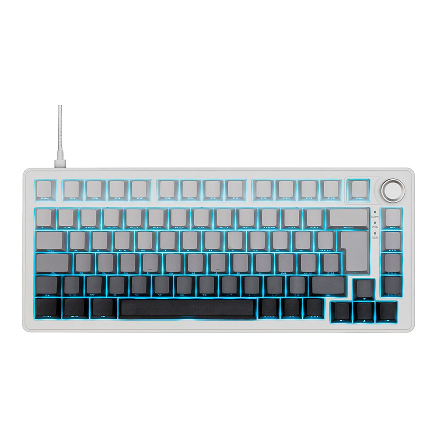 Clavier PC The G-Lab Keyz Elite 300 HE - Blanc