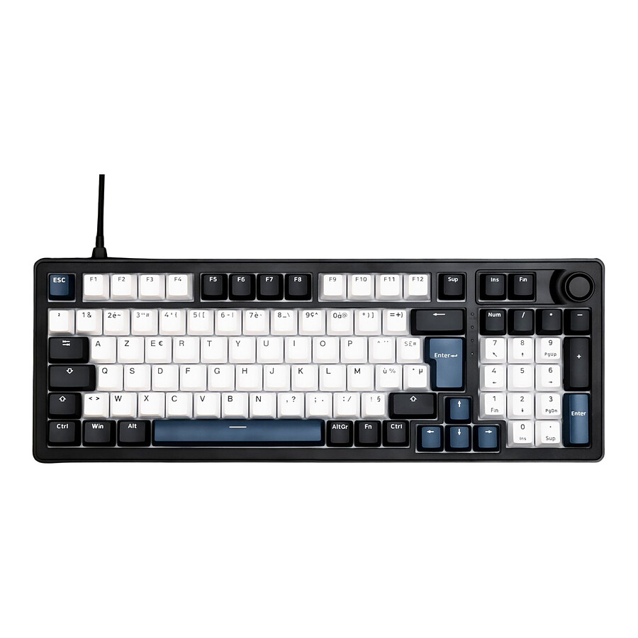Clavier PC The G-Lab Keyz Elite 400 HE - Bleu Noir