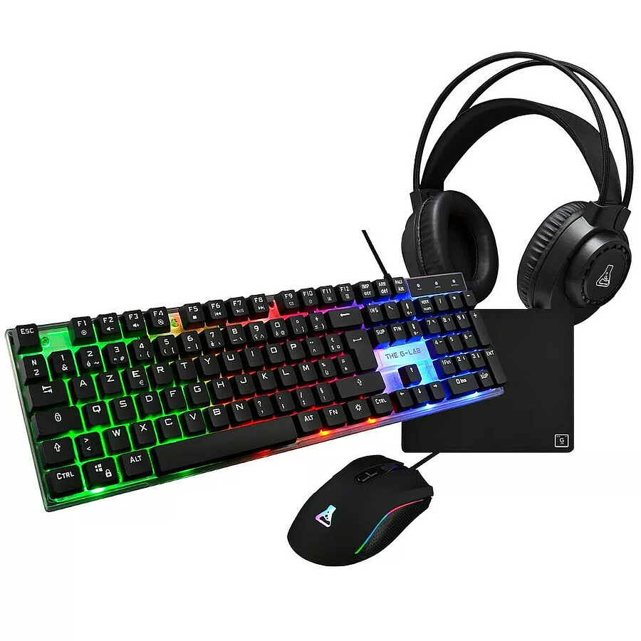 Clavier souris gamer The G-Lab Combo Neon