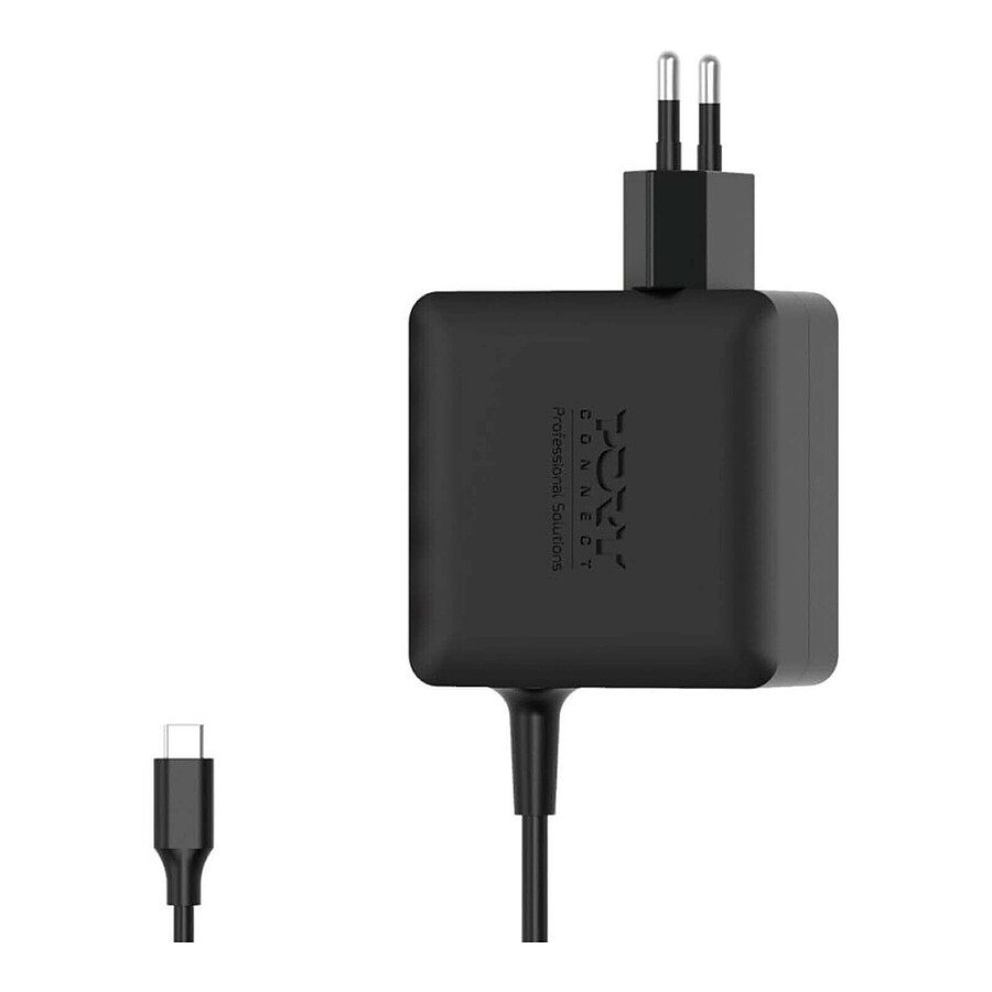 Chargeur PC portable PORT Connect Power Supply GaN2 USB Type C (65W) - sans câble secteur