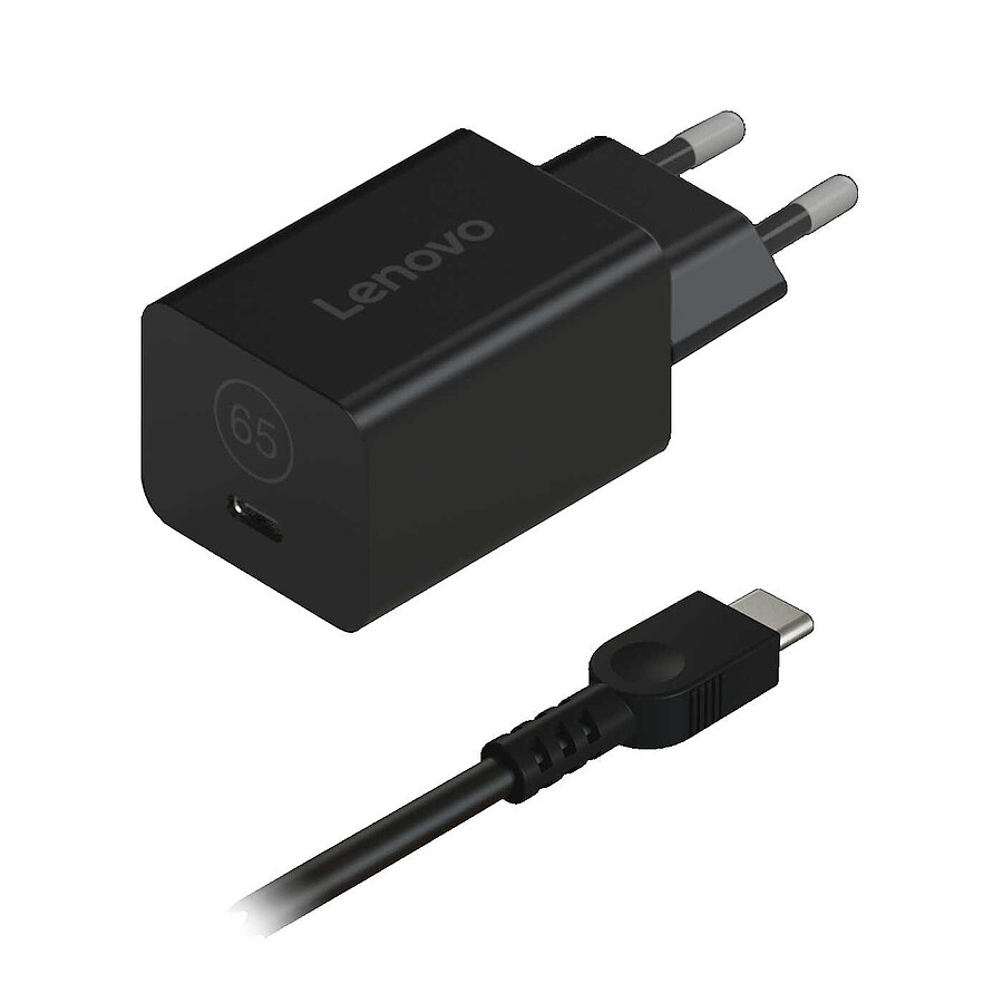 Chargeur PC portable Lenovo Adaptateur secteur GaN Nano 65W USB-C - 40AWGN65EU