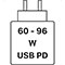 60 - 96 W