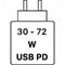 30 - 72 W