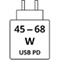 45 - 68 W