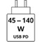45 - 140 W